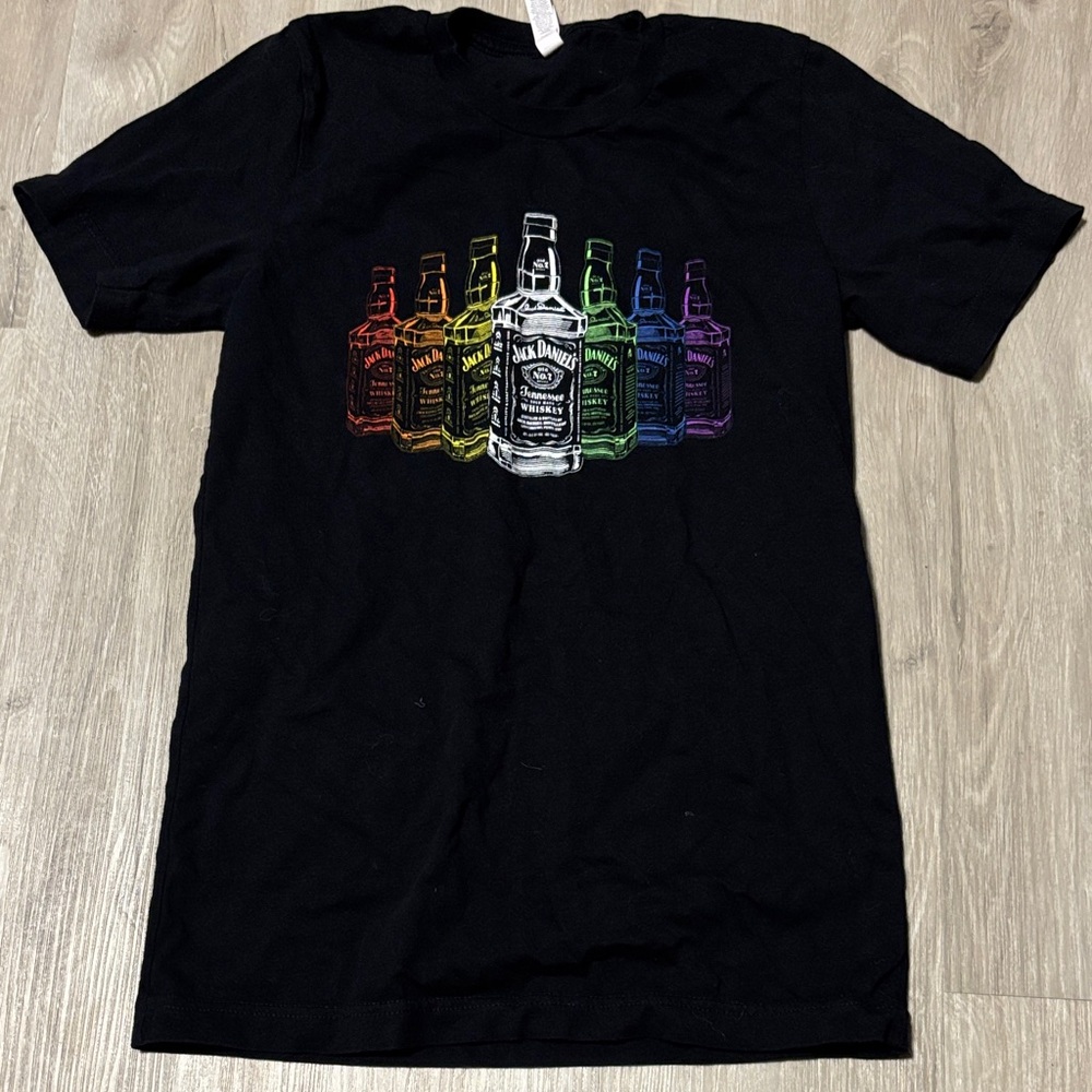 Jack Daniels Multicolor Bottle Graphic Tee